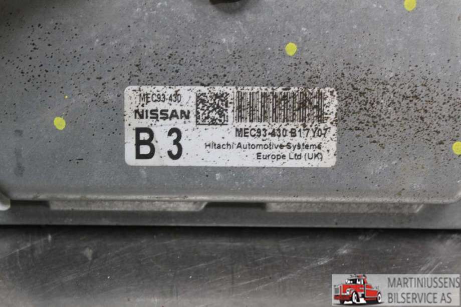 Styreenhet motor til Nissan Qashqai 2007-2010 (Type I, Fase 1)  (NISSAN||MEC93 430)