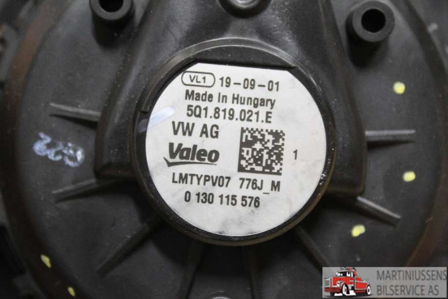 Varmeapparat motor til VW Golf VII 2012-2017 (Fase 1)  (VOLKSWAGEN||5Q1.819.021.E)
