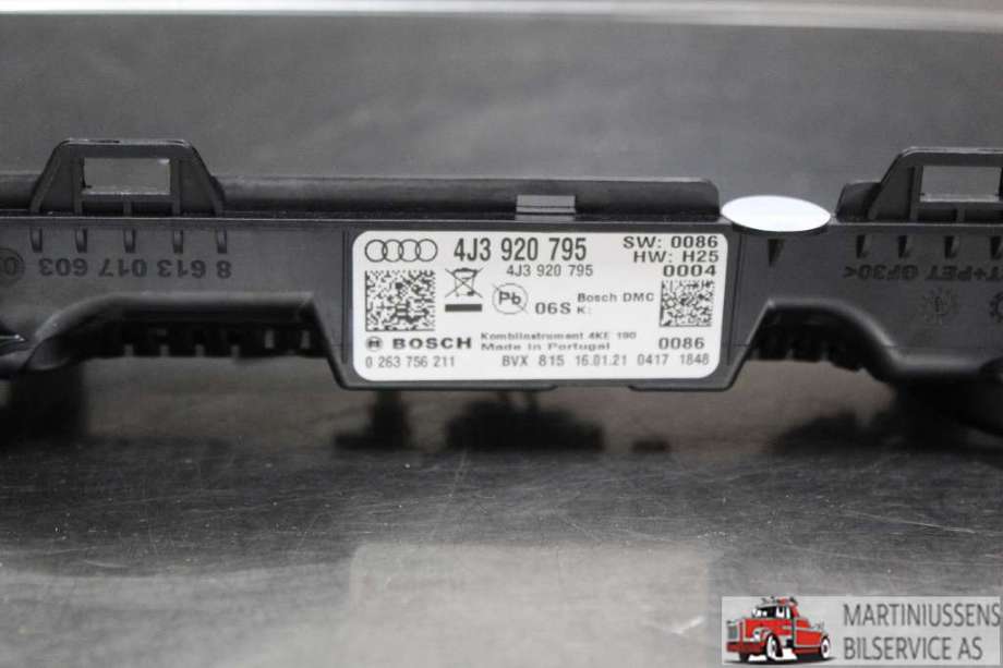 Speedometer til Audi e-tron GT 2021-->>  (AUDI||4J3 920 795)