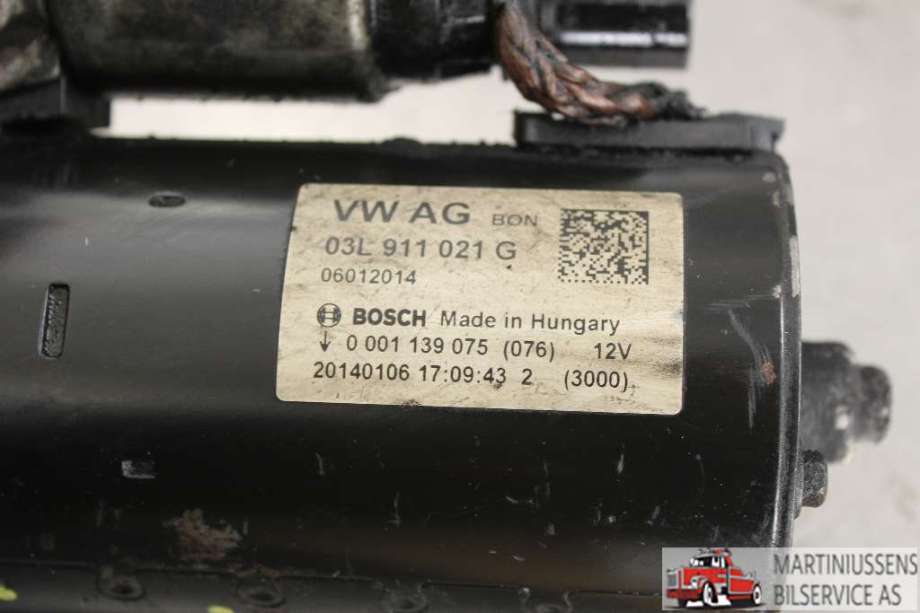 Starter diesel til Audi A4, Allroad 2009-2016 (Type I) (B8) (B8) (AUDI||03L 911 021 G)