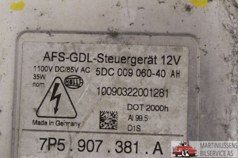 Styreenhet xenon/ballast til Porsche Cayenne 2010-2017 (92A) (92A) (PORSCHE||5DC009060-40)