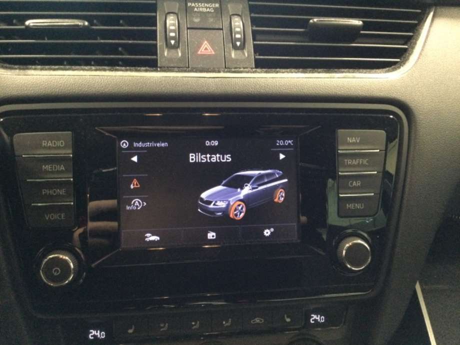 Multimedia display (MCU - Media Controller Unit) til Škoda Octavia, 2013-2016 (Type III, Fase 1)  (SKODA|)