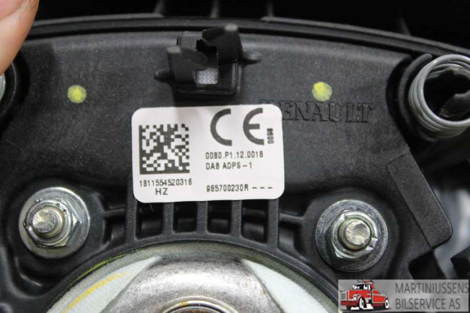 Airbag rattpute til Renault Kadjar 2015-->>  (RENAULT||985700230R)