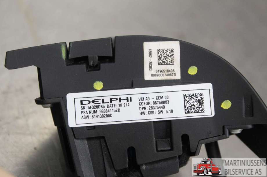 Bryter diverse til Peugeot 2008 2013-2019 (Type I)  (PEUGEOT||VCI A9-CEM 00)