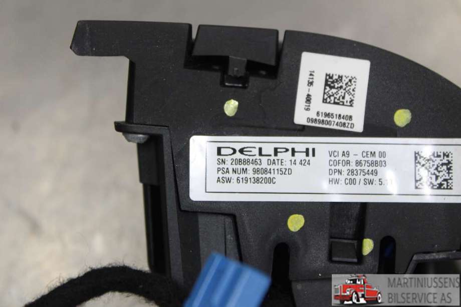 Bryter diverse til Peugeot 2008 2013-2019 (Type I)  (PEUGEOT||VCI A9-CEM 00)