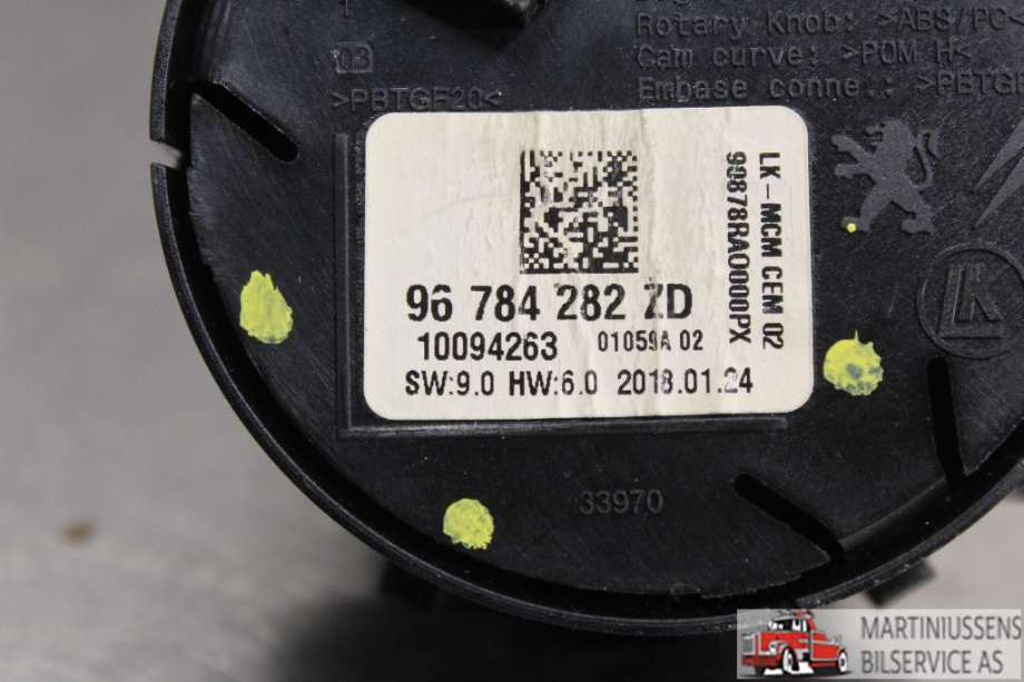 Bryter Antispinn til Toyota Proace 2016-->> (Type II)  (TOYOTA||96 784 282 ZD)