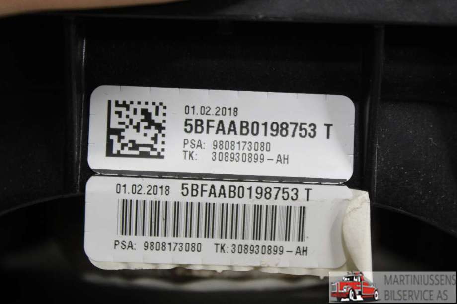 Airbag passasjer til Toyota Proace 2016-->> (Type II)  (TOYOTA||9808173080)
