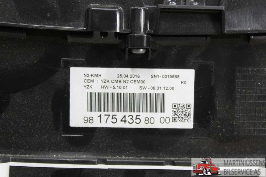 Speedometer til Toyota Proace 2016-->> (Type II)  (TOYOTA||98 175 435 80 00)