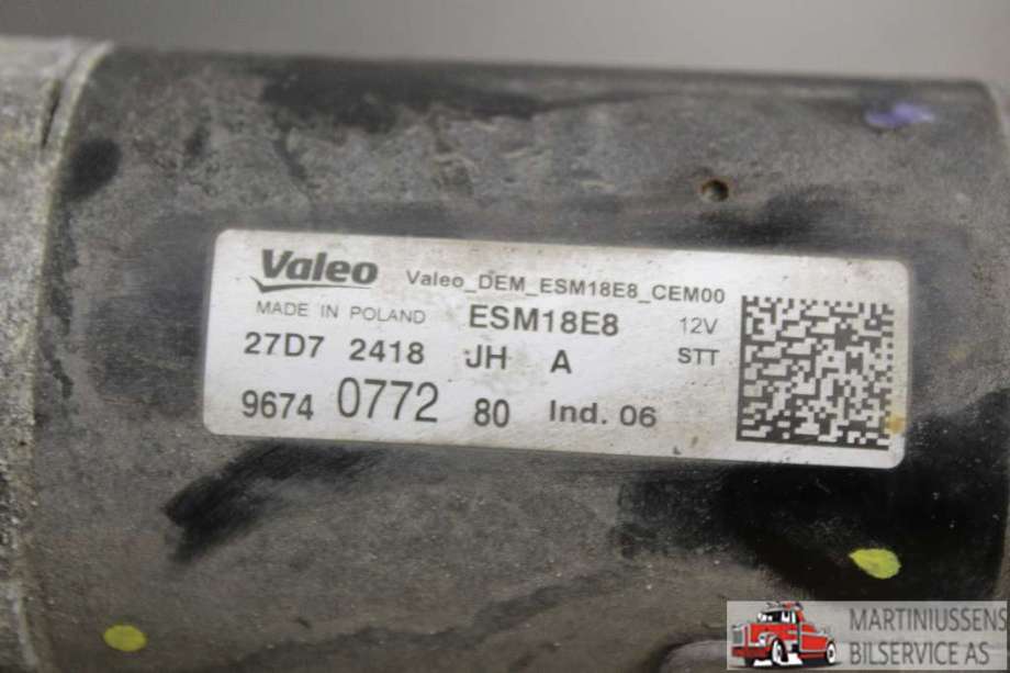 Starter til Peugeot 3008 2016-->> (Type II)  (PEUGEOT||9674077280)