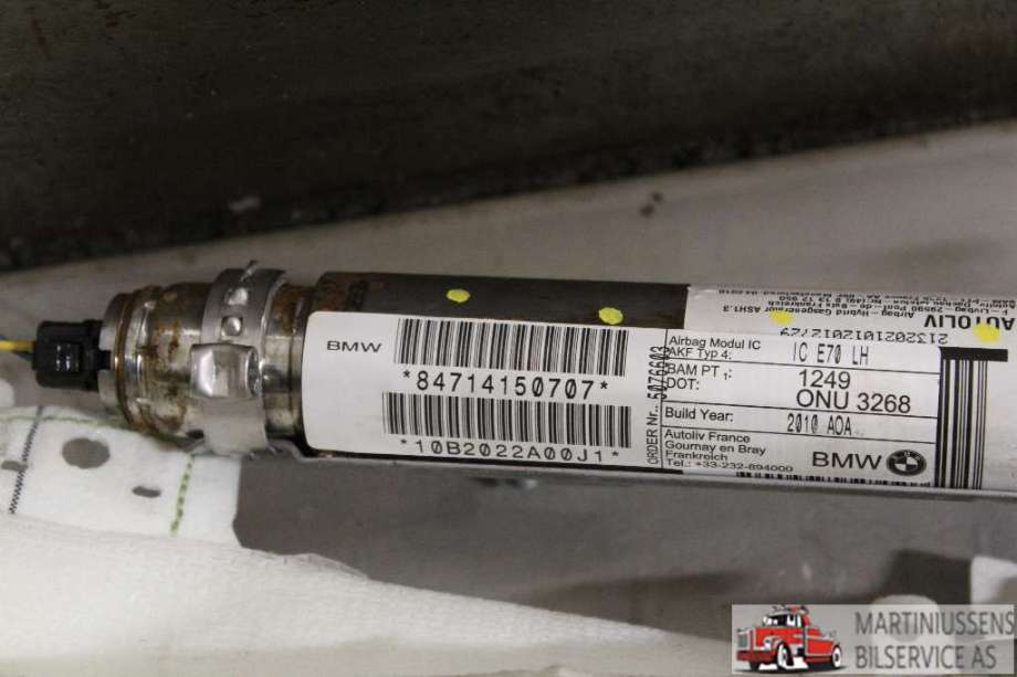 Airbag gardin venstre til BMW X5 2007-2013 (E70) (E70) (BMW||85714150707)