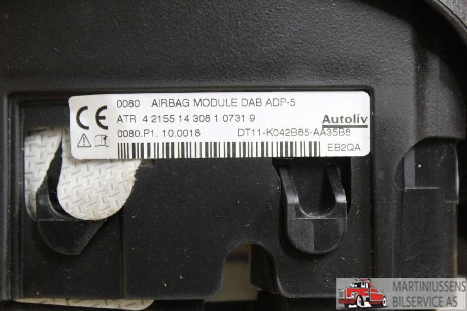 Airbag rattpute til Ford Transit Connect 2013-2018 Type II, Fase 1  (FORD||DT11-K042B85-AA35B8)