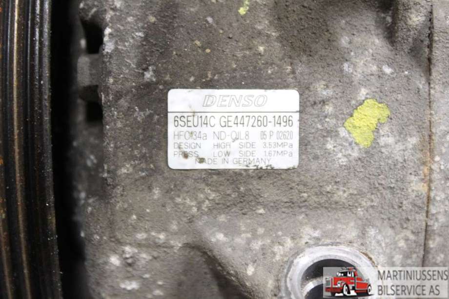 Aircondition kompressor til Toyota Avensis 2009-2015 (Type III, Fase 1)  (TOYOTA||GE447260-1496)