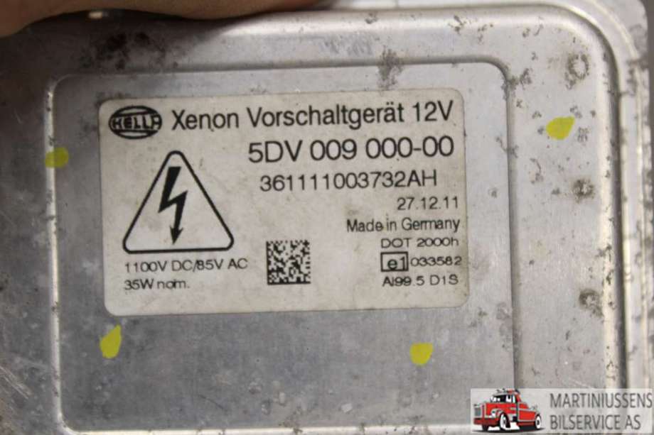 Styreenhet xenon/ballast til Ford S-Max 2010-2015 (Type I, Fase 2)  (FORD||5DV 009 000-00)