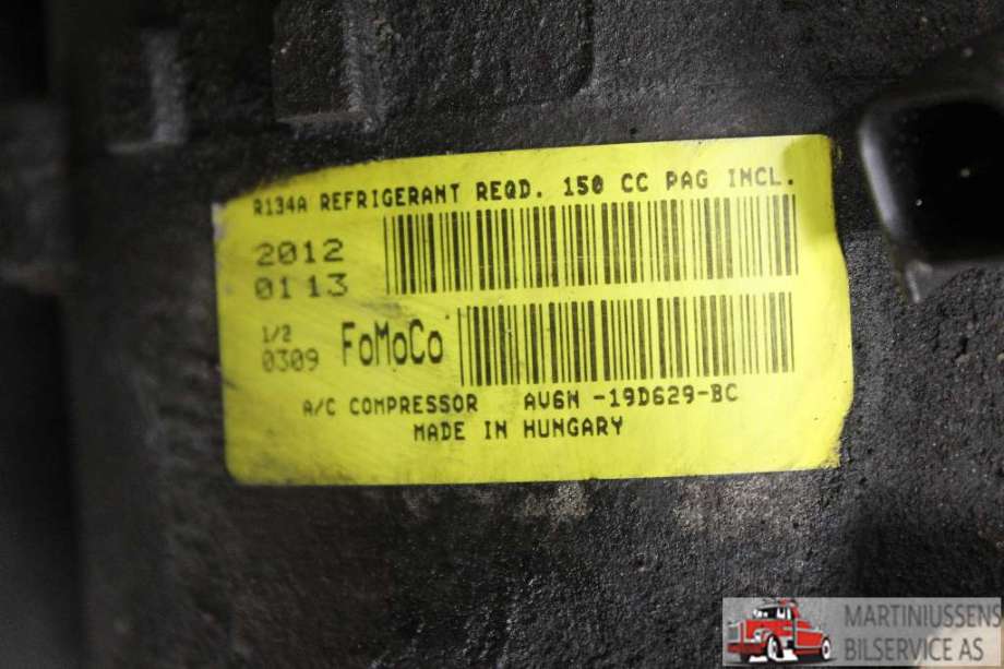 Aircondition kompressor til Ford S-Max 2010-2015 (Type I, Fase 2)  (FORD||AV6N-19D629-BC)