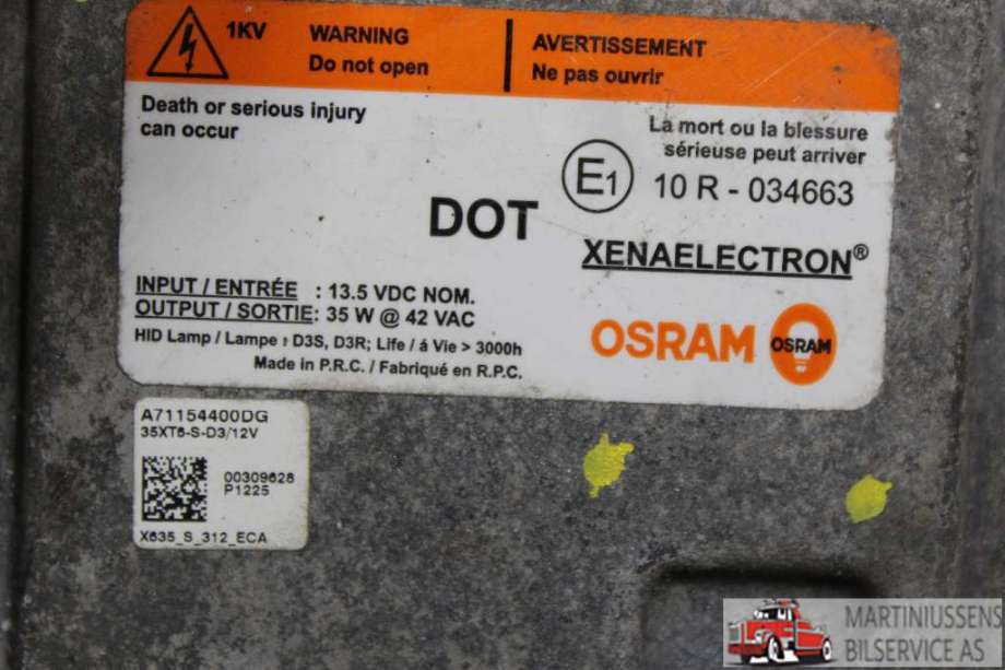 Styreenhet xenon/ballast til Ford Focus 2011-2014 (Type III, Fase 1)  (FORD||10 R - 034663)
