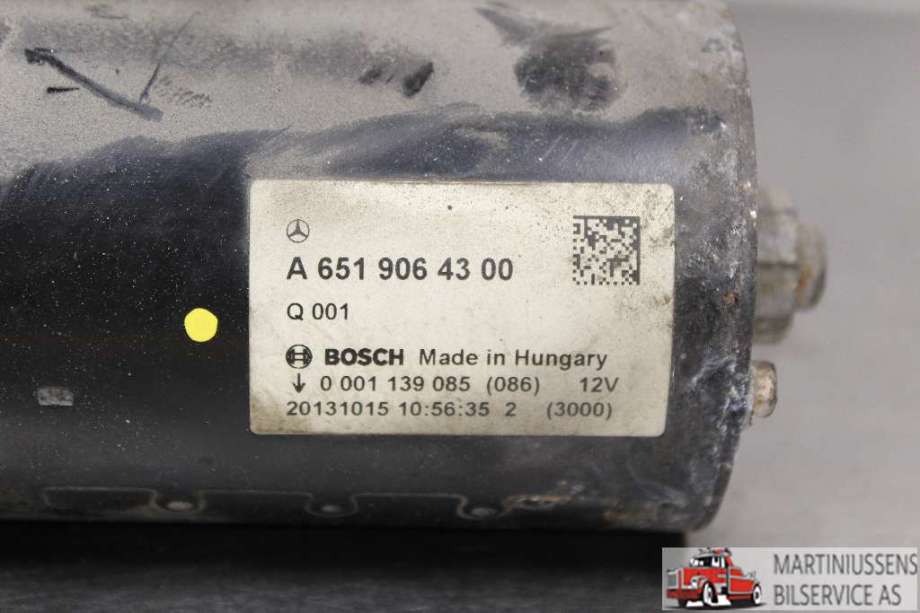 Starter diesel til Mercedes E-Klasse 2013-2016 (Fase 2) (W212) (W212) (MERCEDES||A 651 906 43 00)