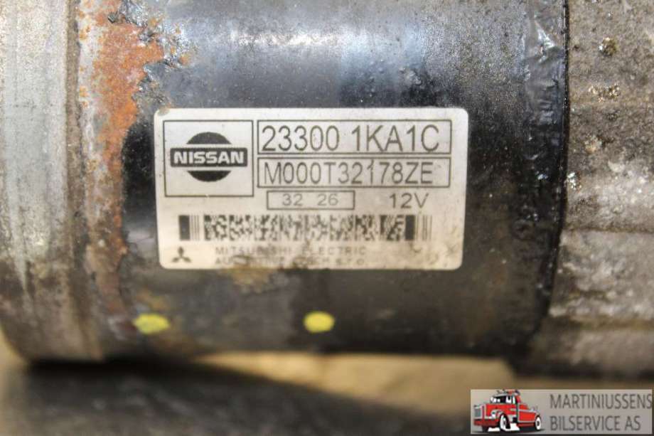 Starter til Nissan Qashqai 2010-2014 (Type I, Fase 2)  (NISSAN||23300 1KA1C)