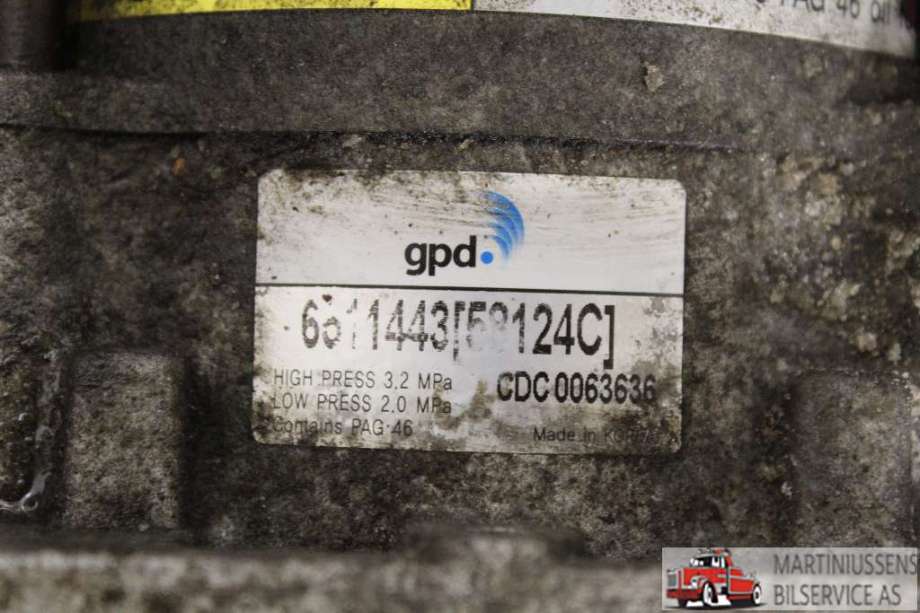 Aircondition kompressor til Ford Bronco 1987-1991  (FORD (US)||6511443)