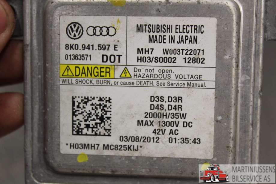 Styreenhet xenon/ballast til VW Tiguan 2011-2016 (Type I, Fase 2)  (VOLKSWAGEN||8K0.941.597 E)