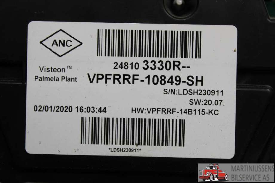 Speedometer til Renault Trafic 2014-->>  (Renault||24810 3330R)