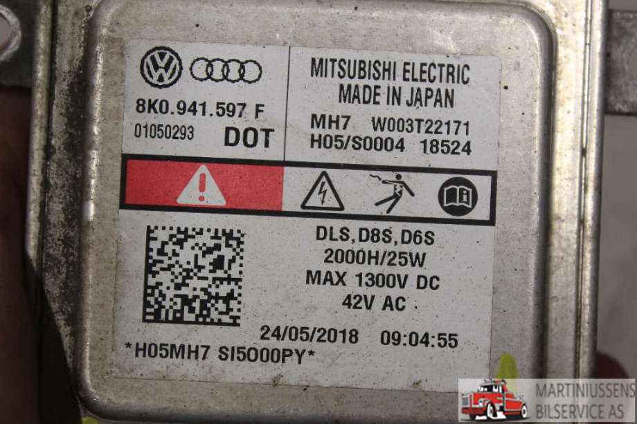 Styreenhet xenon/ballast til VW Caddy 2015-2020 (Type III, Fase 3)  (VOLKSWAGEN|8K0.941.597 F|)