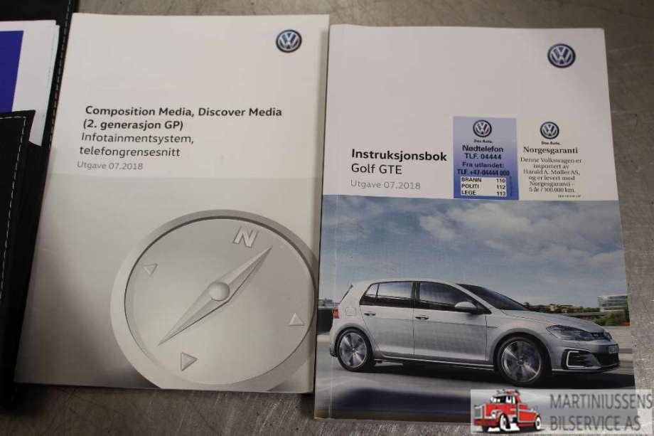 Instruksjonsbok til VW e-Golf 2017-2020 (Fase 2)  (VOLKSWAGEN|)