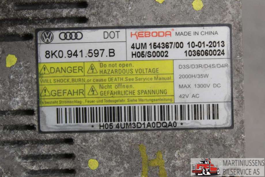 Styreenhet xenon/ballast til VW Passat 2011-2015 (B7) (B7) (VOLKSWAGEN||8K0.941.597.B)
