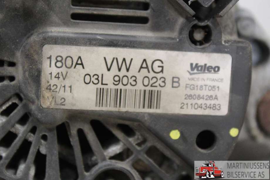 Dynamo til VW Passat 2011-2015 (B7) (B7) (VOLKSWAGEN||03L 903 023 B)