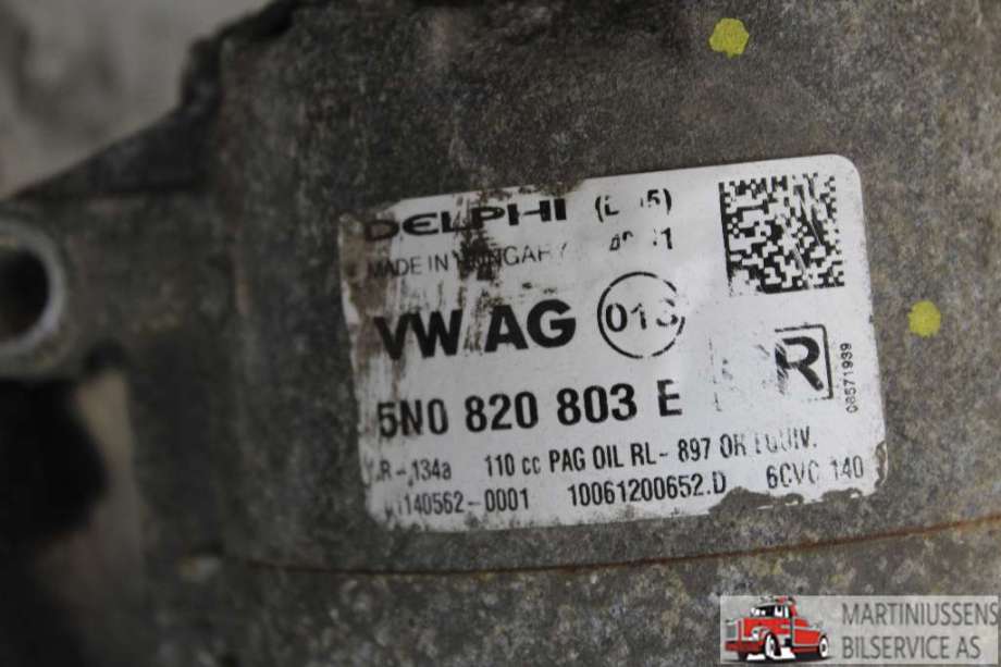 Aircondition kompressor til VW Passat 2011-2015 (B7) (B7) (VOLKSWAGEN||5N0 820 803 E)