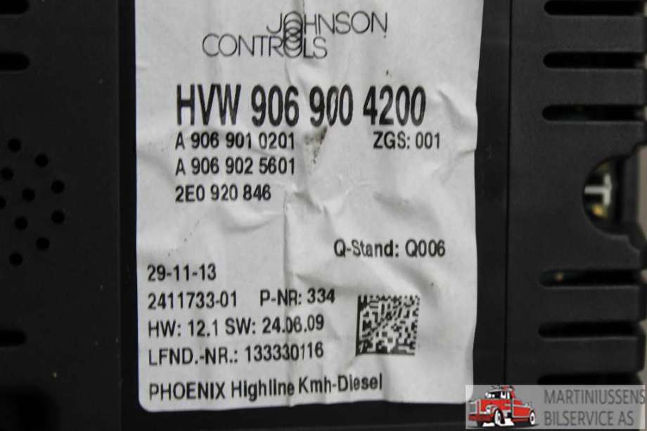 Speedometer til VW Crafter 2011-2016 (Type I, Fase 2)  (VOLKSWAGEN||A 906 902 5601)