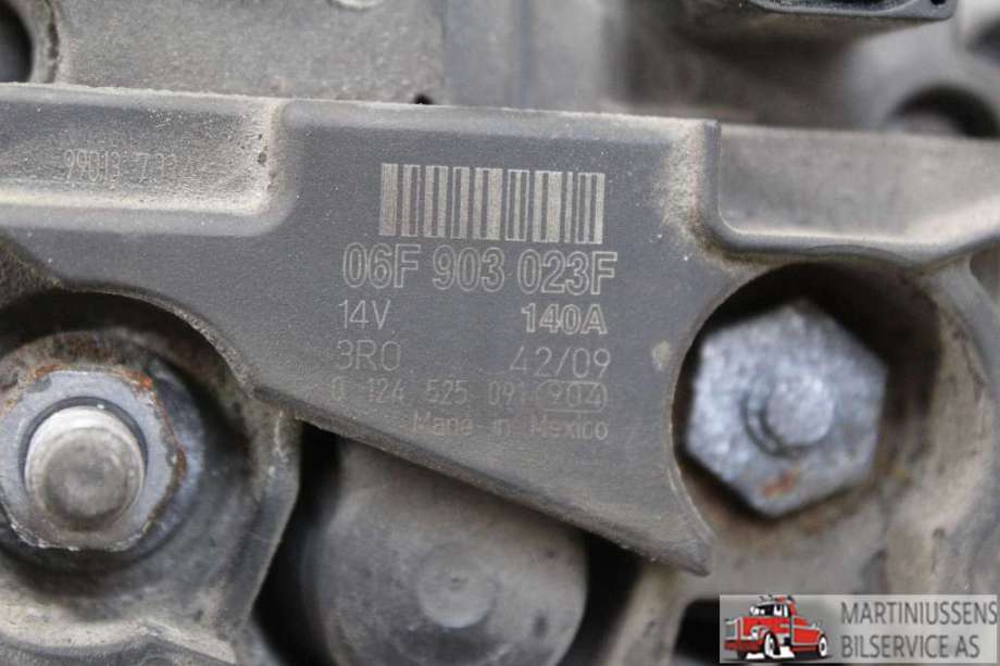 Dynamo til VW Golf VI 2008-2012  (VOLKSWAGEN||06F 903 023F)