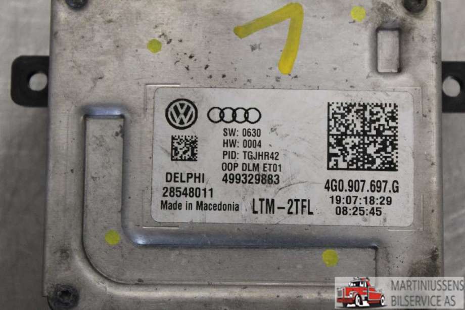Styreenhet xenon/ballast til VW Caddy 2015-2020 (Type III, Fase 3)  (VOLKSWAGEN|4G0907697G|)