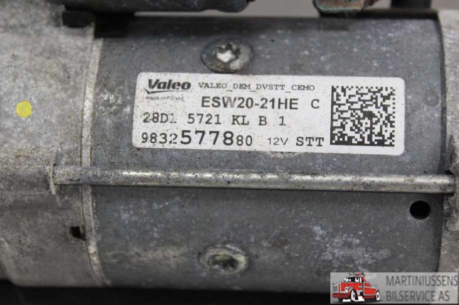 Starter diesel til Peugeot 2008 2019-->> (Type II)  (PEUGEOT||9832577880)