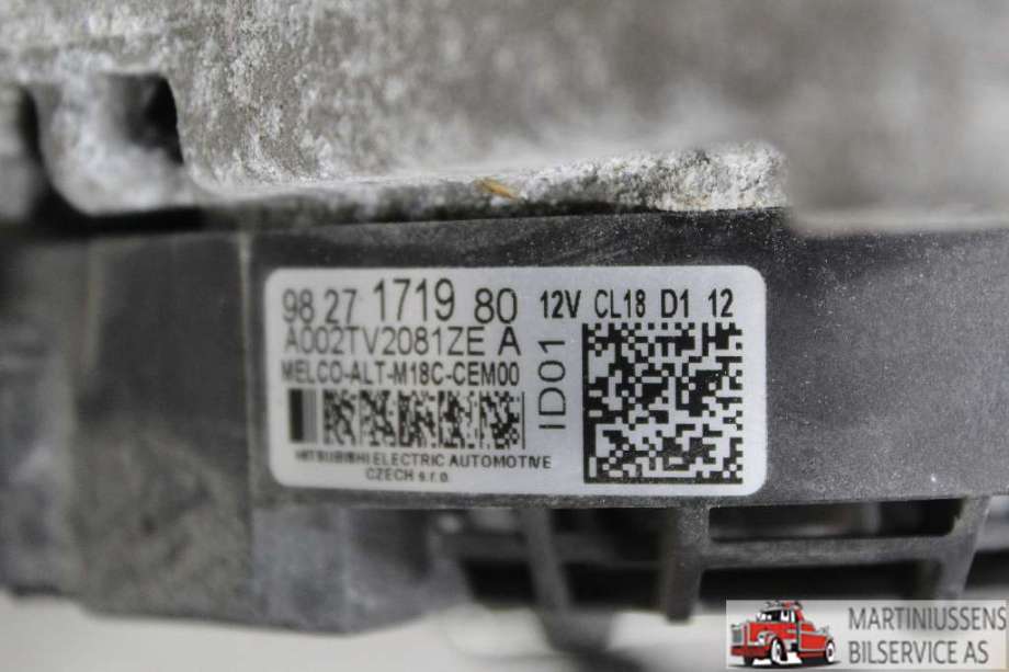Dynamo til Peugeot 2008 2019-->> (Type II)  (PEUGEOT||9827171980)