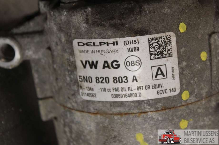 Aircondition kompressor til VW Tiguan 2007-2011 (Type I, Fase 1)  (VOLKSWAGEN||5N0 820 803 A)