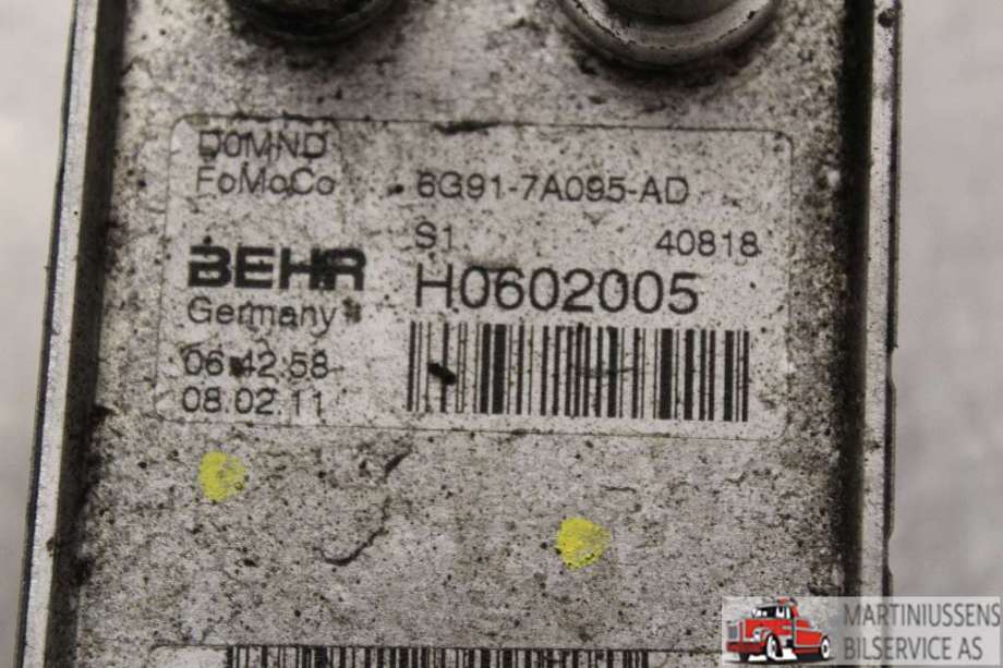 Oljekjøler til Ford C-Max 2010-2015 (Type II, Fase 1)  (FORD||6G91-7A095-AD)