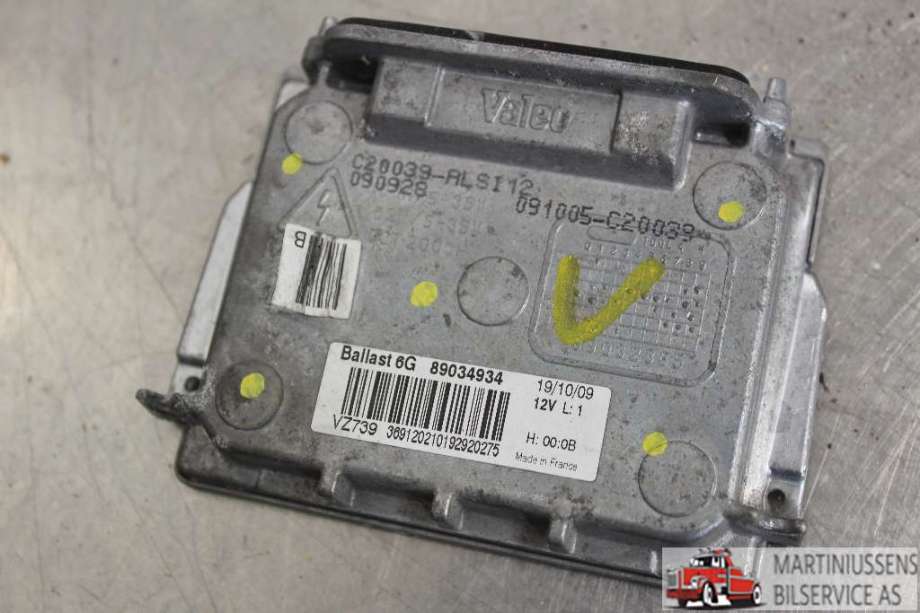 Styreenhet xenon/ballast til Citroën C5, 2008-2017 (Type II)  (CITROEN|89034934)