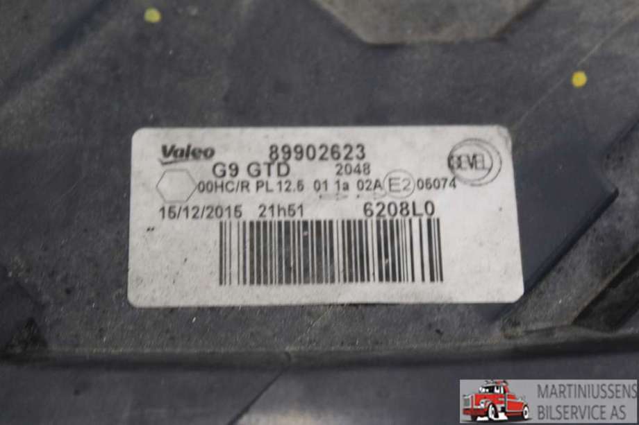 Frontlykt venstre halogen til Peugeot Expert 2007-2016 (Type II) (PEUGEOT||89902623)