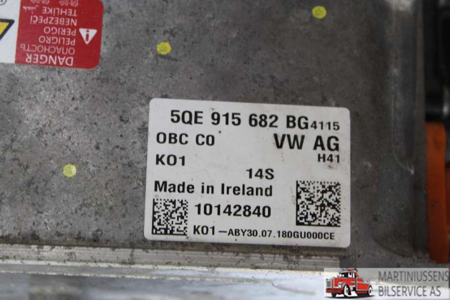 Batterilader (OBC - On Board Charger) til VW e-Golf 2017-2020 (Fase 2)  (VOLKSWAGEN||5QE 915 682 BG)