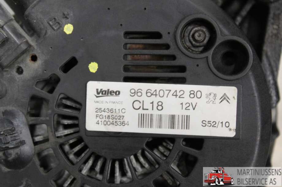 Dynamo til Peugeot 3008 2009-2016 (Type I)  (PEUGEOT|9654752880||9664074280)