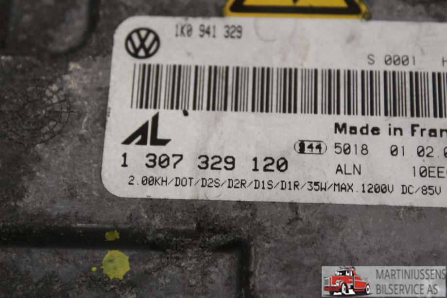 Styreenhet xenon/ballast til VW Touran 2007-2010 (Type I, Fase 2)  (VOLKSWAGEN|1 307 329 120|)