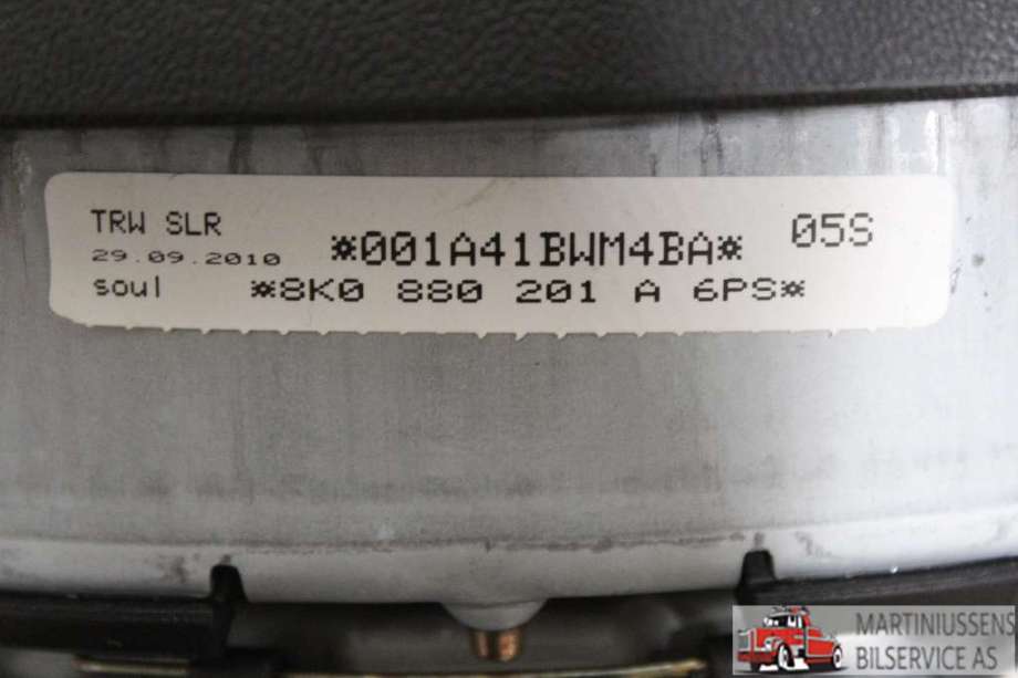 Airbag rattpute til Audi A4 2007-2014 (Type IV) (B8) (B8) (AUDI||8K0.880.201.A)