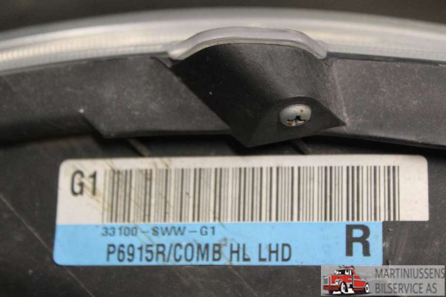 Frontlykt høyre xenon til Honda CR-V 2007-2012 (Type III)  (HONDA||P6915R/COMB HL LHD)