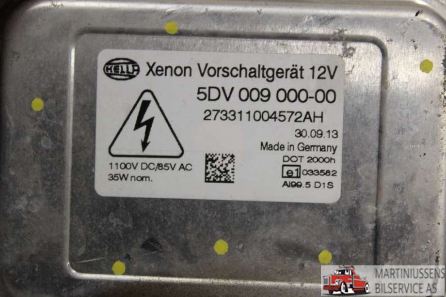 Styreenhet xenon/ballast til Kia Sportage 2010-2016 (Type III)  (KIA|5DV 009 000-00|)