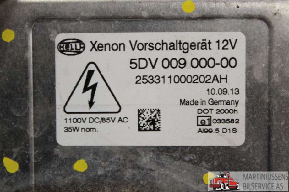 Styreenhet xenon/ballast til Kia Sportage 2010-2016 (Type III)  (KIA|5DV 009 000-00|)