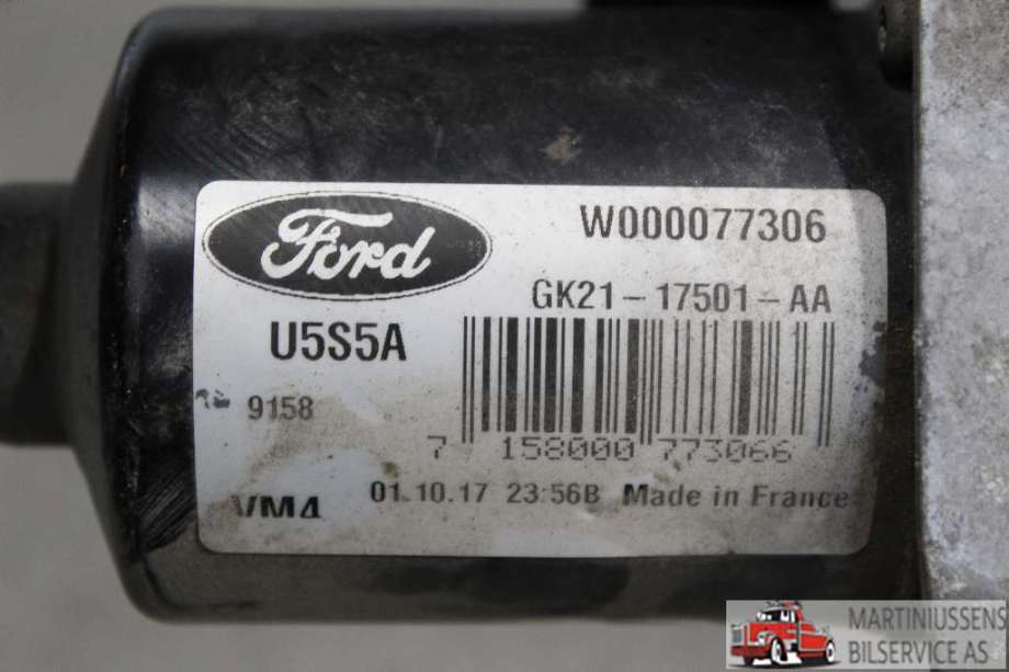 Viskermotor frontrute til Ford Transit Custom 2013-2023 (Type I)  (FORD||GK21-17501-AA)