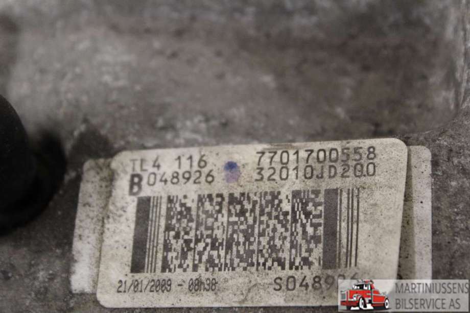 Girkasse manuell 6-trinn til Nissan Qashqai 2007-2010 (Type I, Fase 1)  (NISSAN||7701700558)