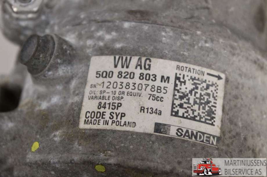 Aircondition kompressor til VW Caddy 2015-2020 (Type III, Fase 3)  (VOLKSWAGEN||5Q0.820.803 M)