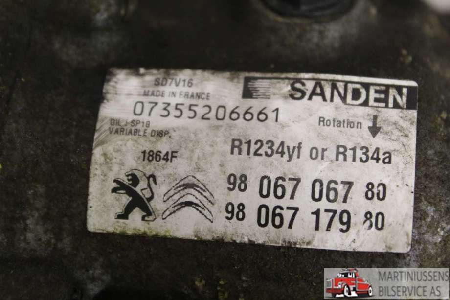 Aircondition kompressor til Peugeot Boxer 2014-->> (Type III, Fase 2)  (PEUGEOT||9806706780)
