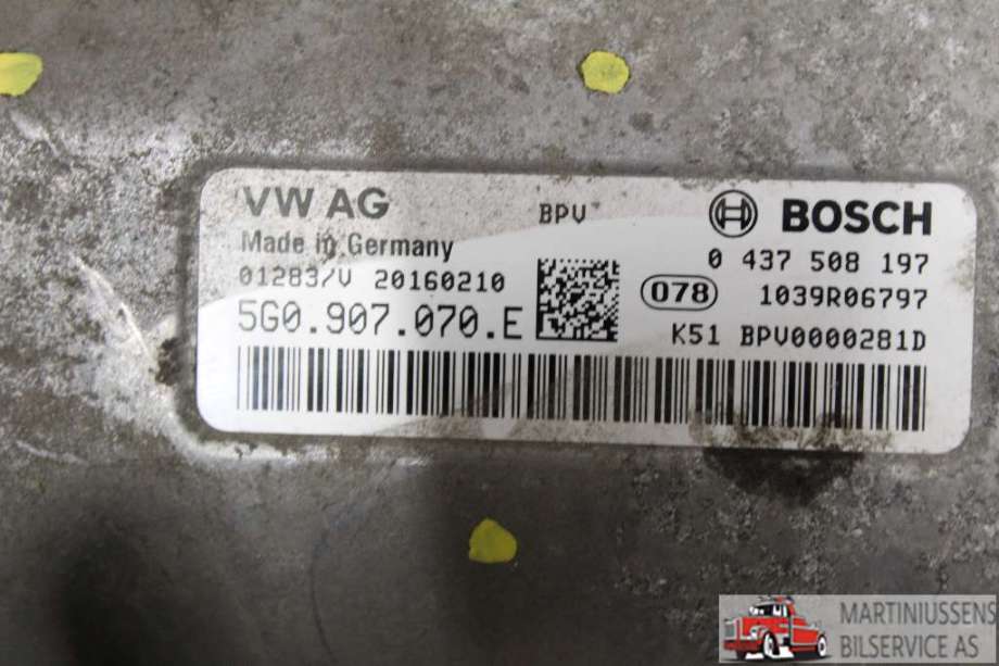 Inverter elbil til Audi A3 2016-2020 (Type III, Fase 2)  (AUDI||5Q0.907.070.E)